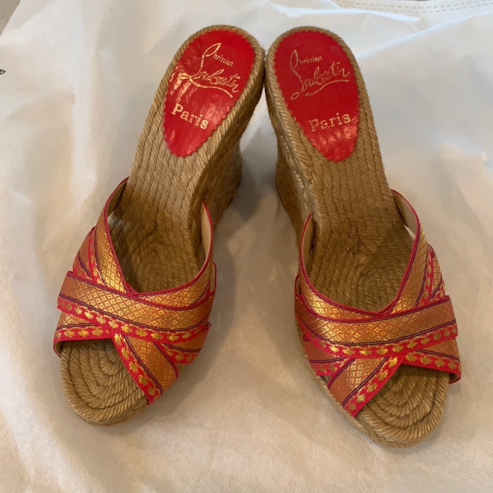 Christian louboutin wedges